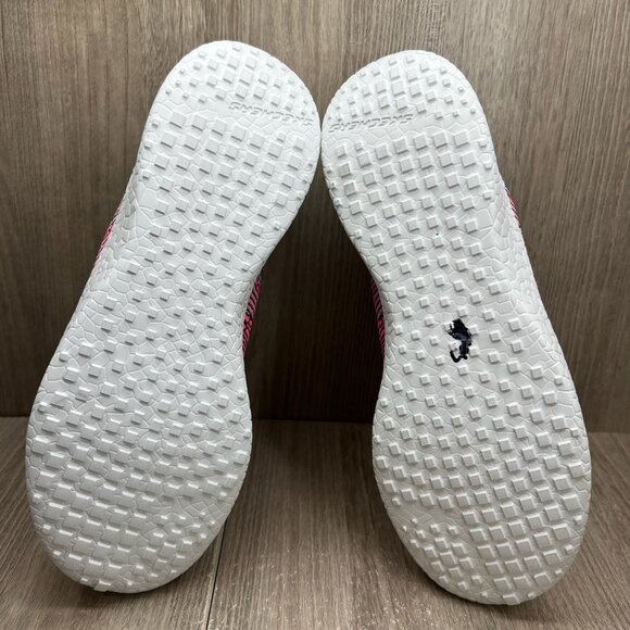 Skechers Burst Sweet Symphony Sneakers Womens 9.5 Lace Up Knit Mesh Black Pink - Picture 10 of 12